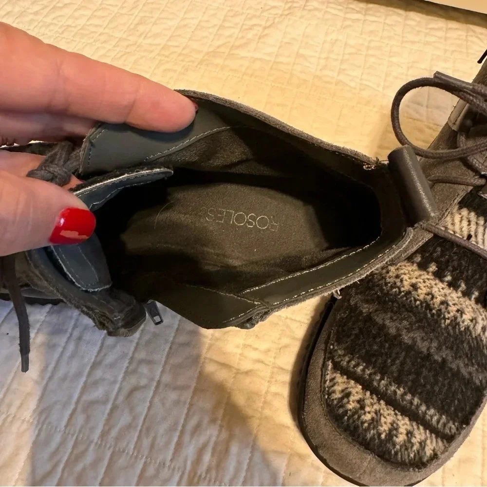 Aerosoles Umpire Wedge Bootie Grey Sz 8.5